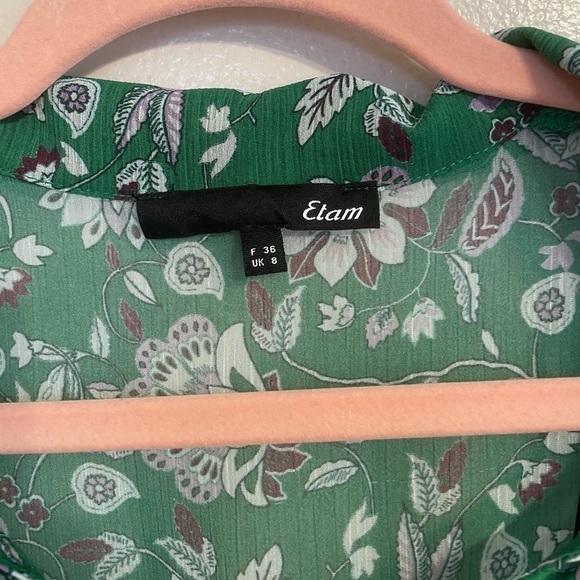 𝅺ETAM Green Floral Dress - Picture 4 of 10